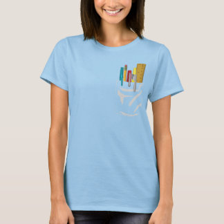 Camiseta Meu Bolso. As minhas Canetas. (branca)