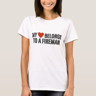 Camiseta Meu bombeiro do coração