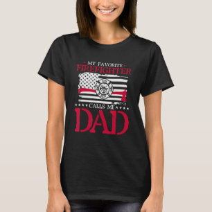 Camiseta Meu Bombeiro Favorito Me Chama de Pai