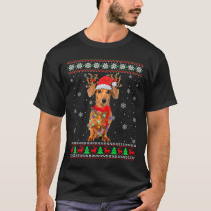 Camiseta Meu Bonito Pjama De Natal Mostra Cachorrinho