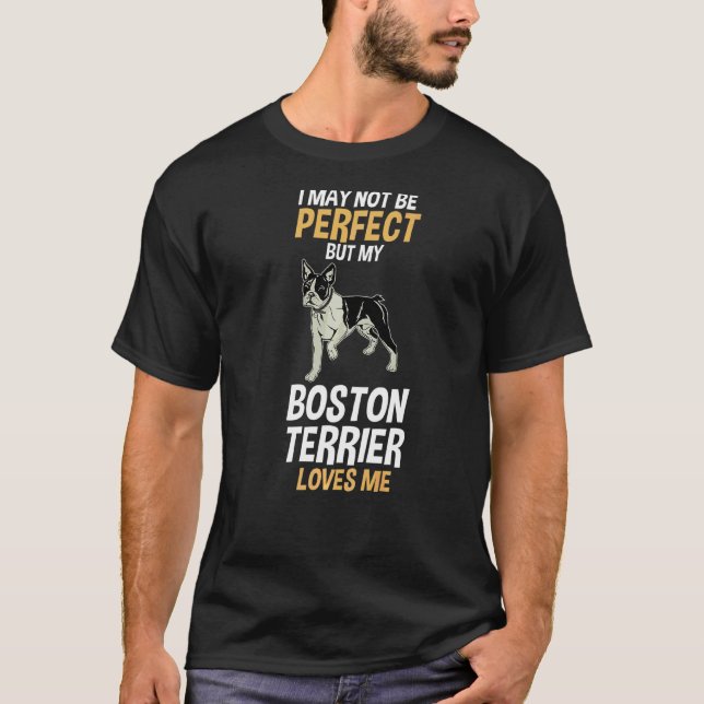 Camiseta Meu Boston Terrier me ama (Frente)