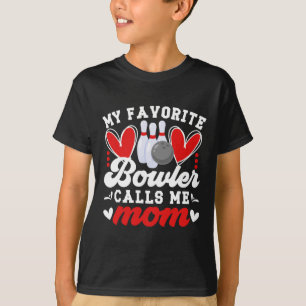 Camiseta Meu Bowler Favorito Me Chama Mãe De Um Bowler Mama