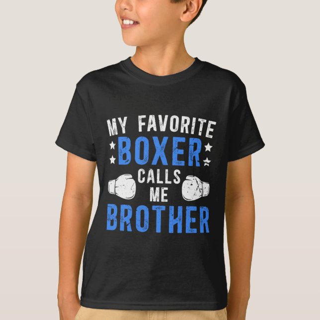 Camiseta Meu Boxer Favorito Me Chama Irmão Boxing (Frente)