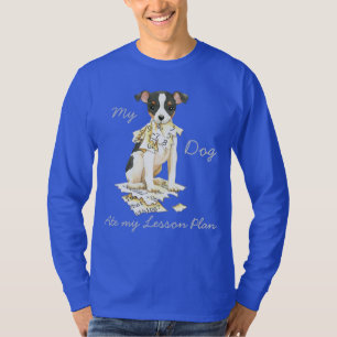 Camiseta Meu Brinquedo Fox Terrier Comi meu Plano de Lição