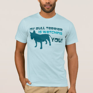 Camiseta Meu bull terrier está olhando-o