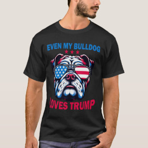 Camiseta Meu Bulldog ama Trump