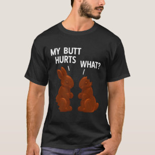 Camiseta Meu Bumbum Machuca Páscoa De Coelhinho De Chocolat