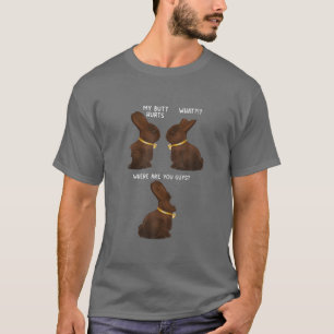 Camiseta Meu Bumbum Machuca Páscoa Engraçada Chocolate Co