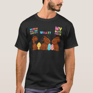 Camiseta Meu Bumbum Machuca Páscoa Engraçada De Chocolate