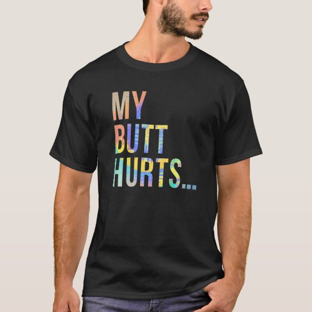 Camiseta Meu Bumbum Machuca Piada Bumbum Tinta Hemorroide (Frente)