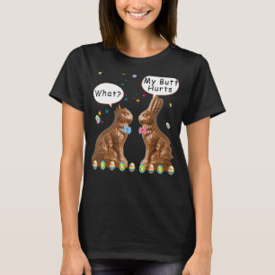 Camiseta Meu Bumbum Magoa Páscoa De Chocolate Engraçado