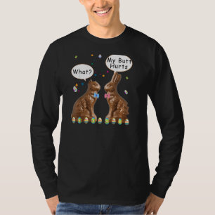 Camiseta Meu Bumbum Magoa Páscoa De Chocolate Engraçado Pul
