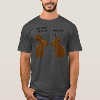 Camiseta Meu Bumbum Magoa Páscoa Surda Chocolate Coelhinho