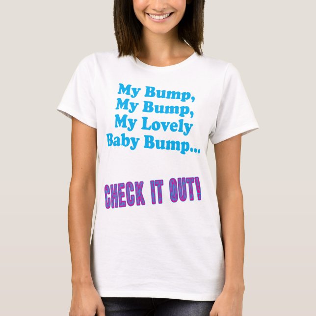Camiseta Meu Bump De Bebê Adorável (Frente)