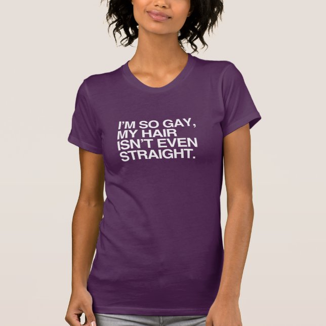CAMISETA MEU CABELO NEM SEQUER É HETERO (Frente)