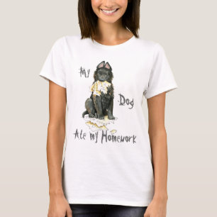 Camiseta Meu Cachorro Belga Comeu Minha Homework
