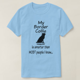 Camiseta Meu Cachorro Collie é uma citação mais inteligente