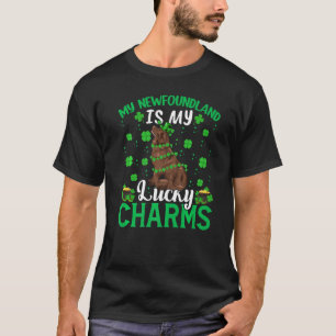 Camiseta Meu Cachorro Da Terra Nova É Minha Sorte De Charm