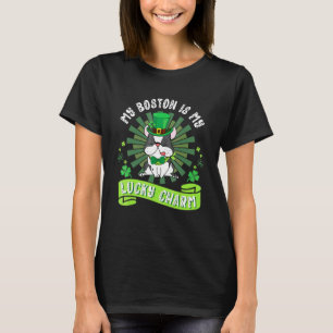 Camiseta Meu Cachorro De Boston Terrier É Meu Charme Feliz
