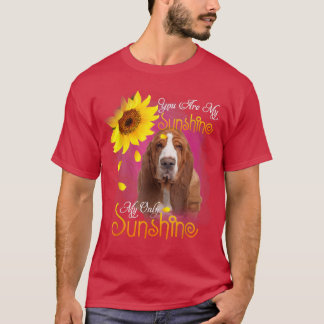 Camiseta Meu Cachorro De Caça Solar Com Girassóis