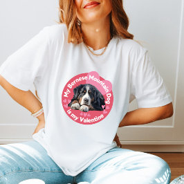 Camiseta Meu Cachorro de Montanha Bernês é minha Trendy Nam