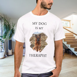 Camiseta Meu cachorro é a minha foto do theraphist