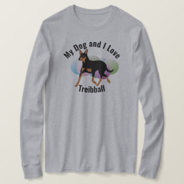 Camiseta Meu Cachorro e eu amamos Treibball Kelpie