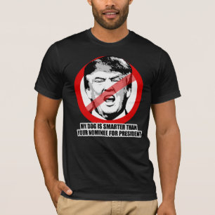 Camiseta Meu cachorro é mais inteligente que seu candidato