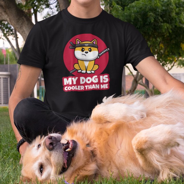 Camiseta Meu Cachorro é mais legal que eu, Ninja engraçado (Criador carregado)