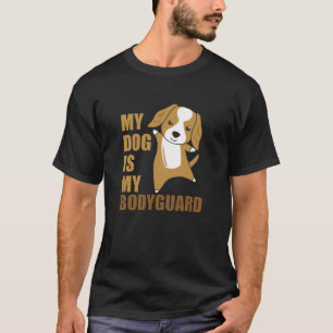 Camiseta Meu Cachorro É Meu Cachorro De Guarda-costas Cacho