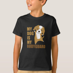 Camiseta Meu Cachorro É Meu Cachorro De Guarda-costas Cacho