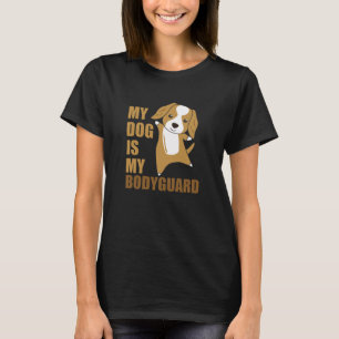 Camiseta Meu Cachorro É Meu Cachorro De Guarda-costas Cacho