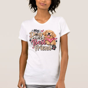 Camiseta Meu Cachorro É Meu Melhor Amigo Cachorro Fofo