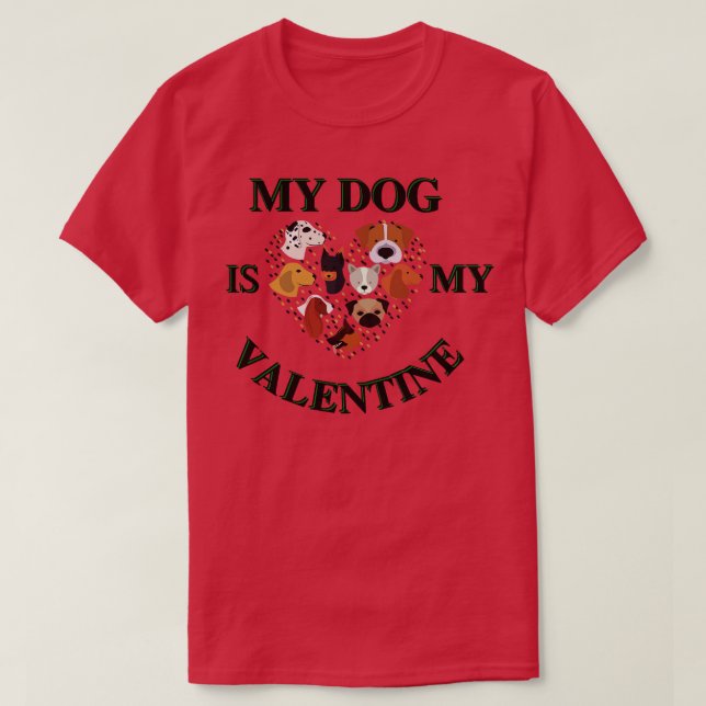 Camiseta Meu cachorro é meu Namorados (Frente do Design)