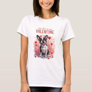 Camiseta Meu Cachorro É Meu Namorados Boston Terrier Dog
