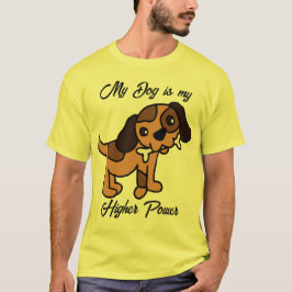 Camiseta Meu cachorro é meu poder de mais alto