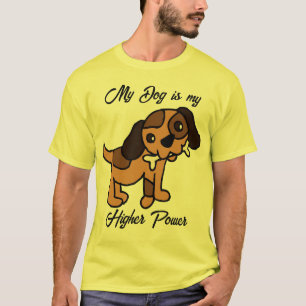 Camiseta Meu cachorro é meu poder de mais alto