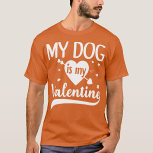 Camiseta Meu Cachorro é meu presente de Namorados para aman