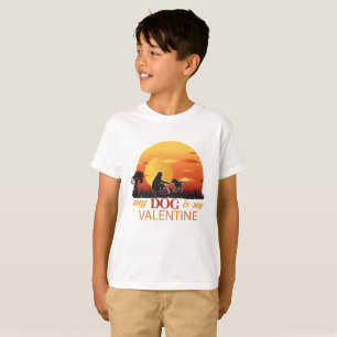 Camiseta meu cachorro é meu valentim, cachorro é meu valent