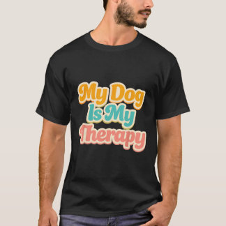 Camiseta Meu Cachorro é Minha Terapia Humor Pet Divertido A