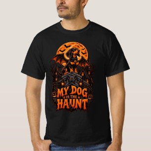 Camiseta Meu Cachorro É O Assombro Dachshund Halloween Asas
