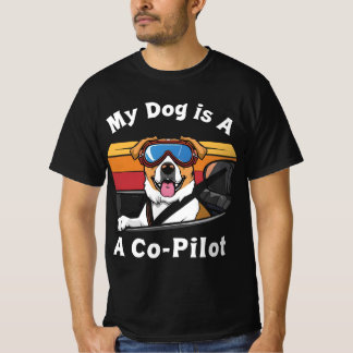 Camiseta Meu Cachorro é o meu Piloto-Piloto | Cachorro Engr