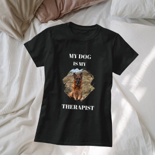 Camiseta Meu cachorro é preto na minha foto do theraphist