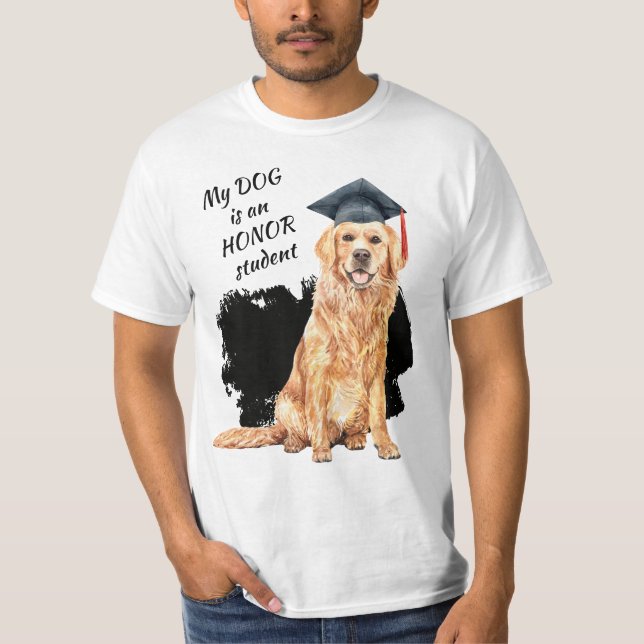 Camiseta Meu cachorro é um estudante de honra (Frente)