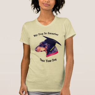 Camiseta Meu Cachorro Mais Inteligente Que Seu Doberman Eng