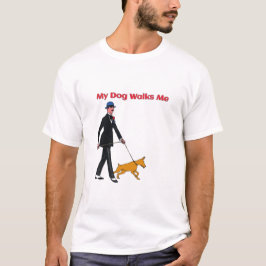 Camiseta "Meu Cachorro Me Caminha"