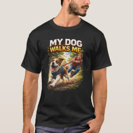 Camiseta Meu Cachorro Me Passeia