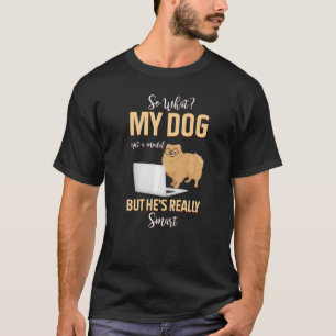 Camiseta Meu Cachorro não é modelo, mas ele é realmente int