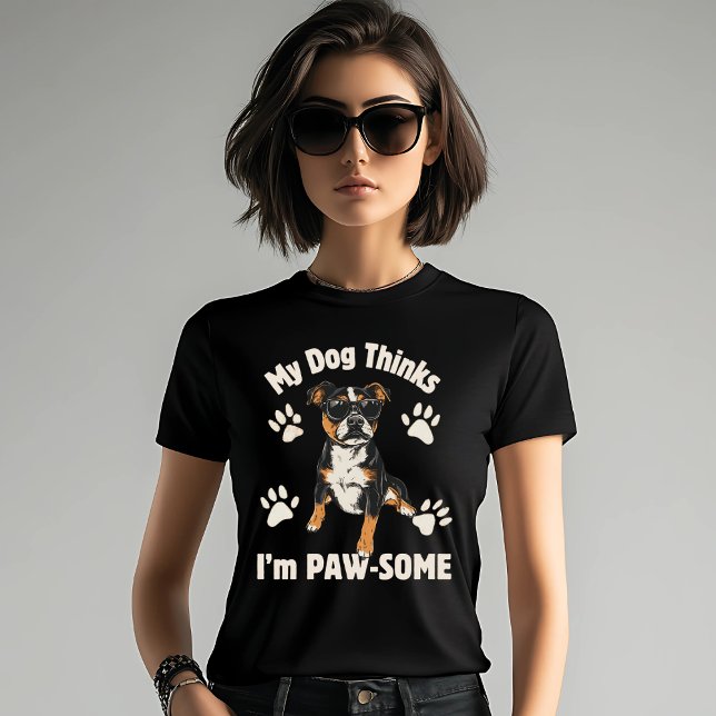 Camiseta Meu Cachorro pensa que eu sou pássaro (Criador carregado)