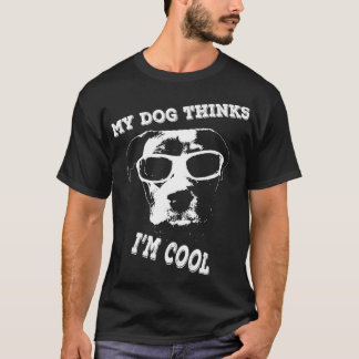 Camiseta Meu Cachorro pensa que sou Legal Pit Bull Amstaff